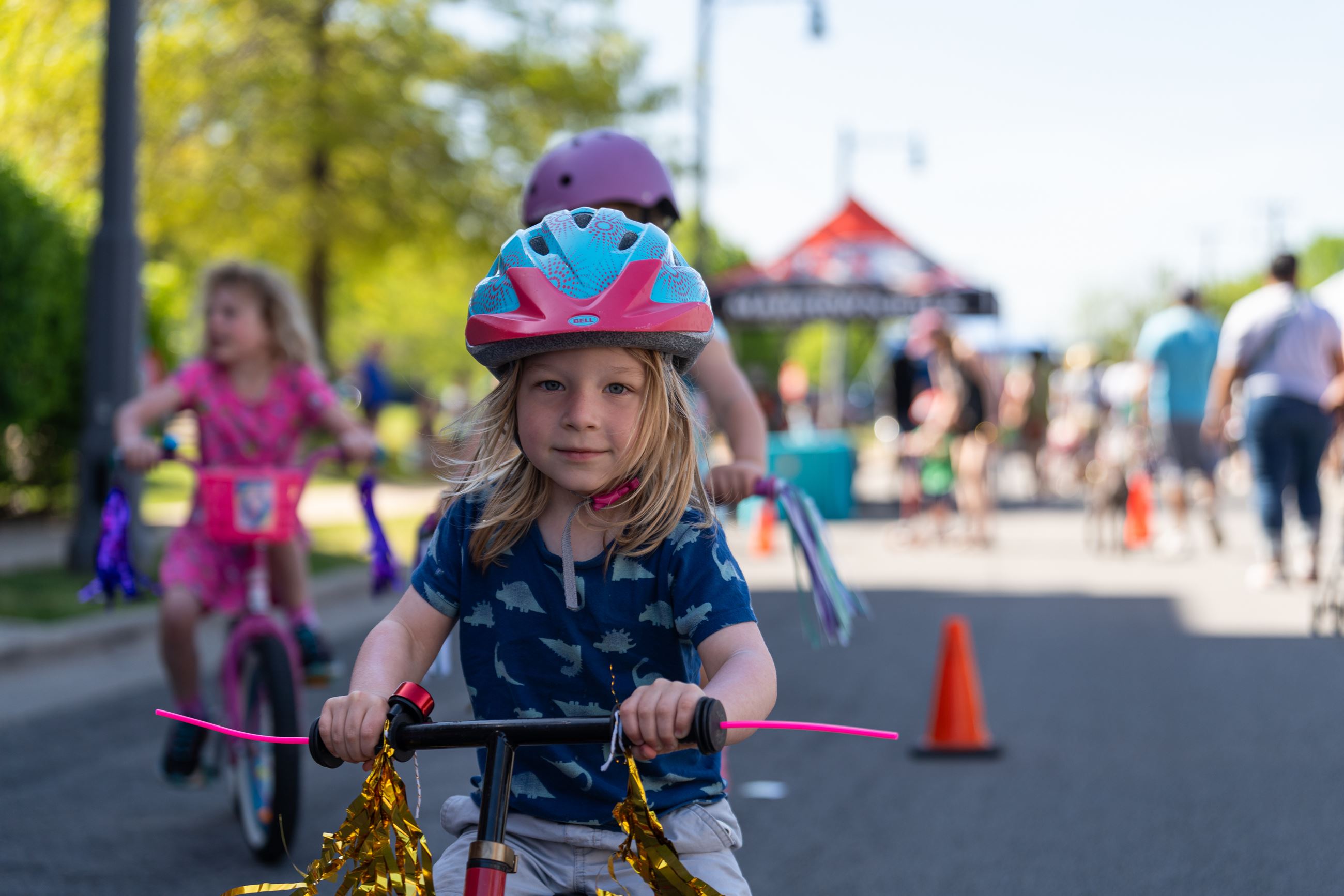 Little Girl on Bike