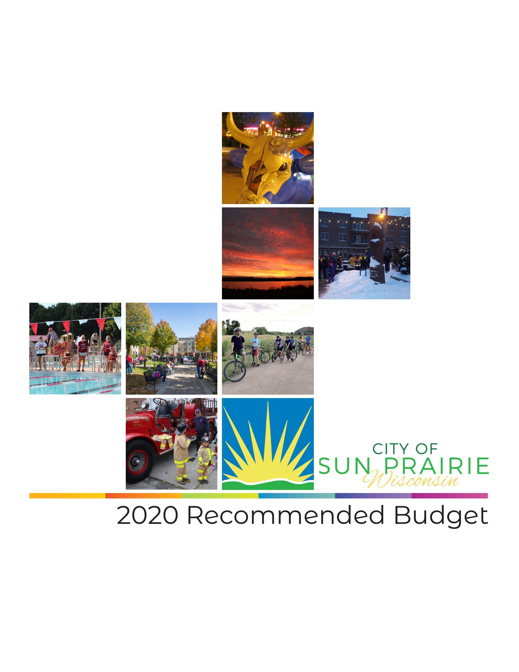 2020 Recommended Budget Cover